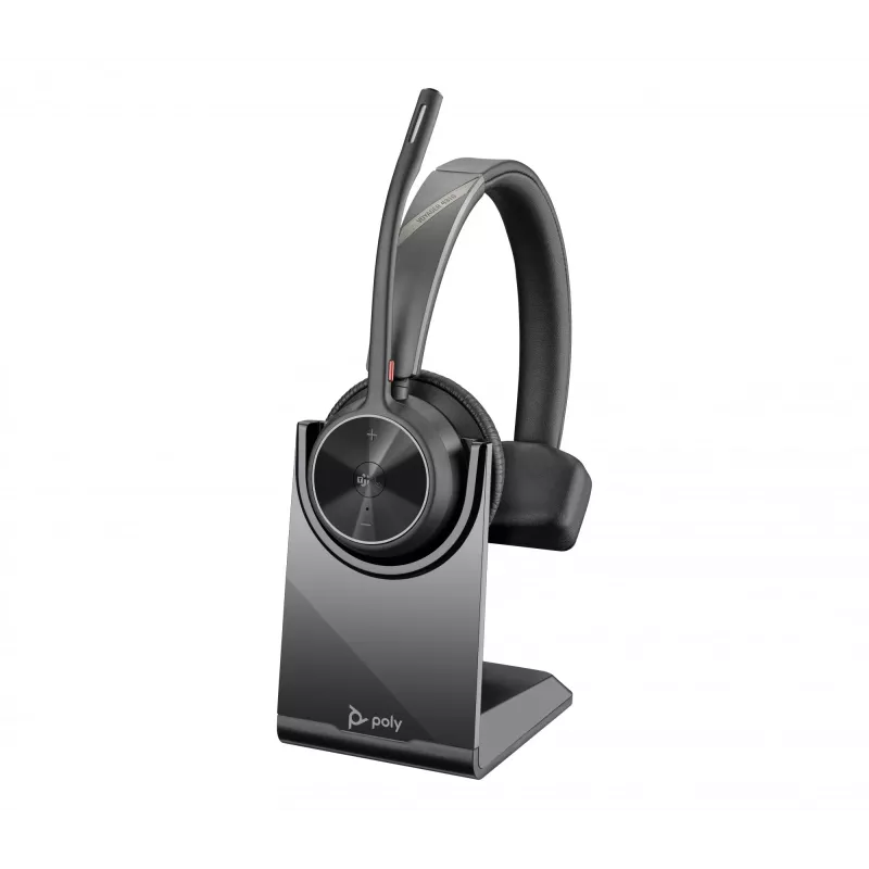 HP Poly Voyager 4310-M Headset USB-C certificado Microsoft Teams + Dongle BT700 + Base de carregamento