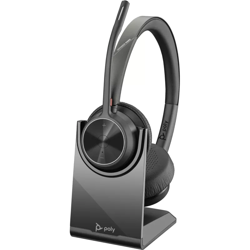 HP Poly Voyager 4320 Headset USB-C + Dongle BT700 + Base de carregamento