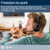 HP Poly Voyager 4320-M Headset certificado Microsoft Teams + Dongle BT700 + Base de carregamento