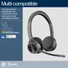 HP Poly Voyager 4320-M Headset certificado Microsoft Teams + Dongle BT700 + Base de carregamento