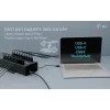 i-tec HUB metálico de carregamento + dados USB-C/USB-A, 15W por porta, 20x USB-C
