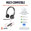 HP Poly Blackwire 3320 Headset USB-C estéreo + Adaptador USB-C/A