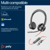 HP Poly Blackwire 8225 Headset USB-C estéreo + Adaptador USB-C/A