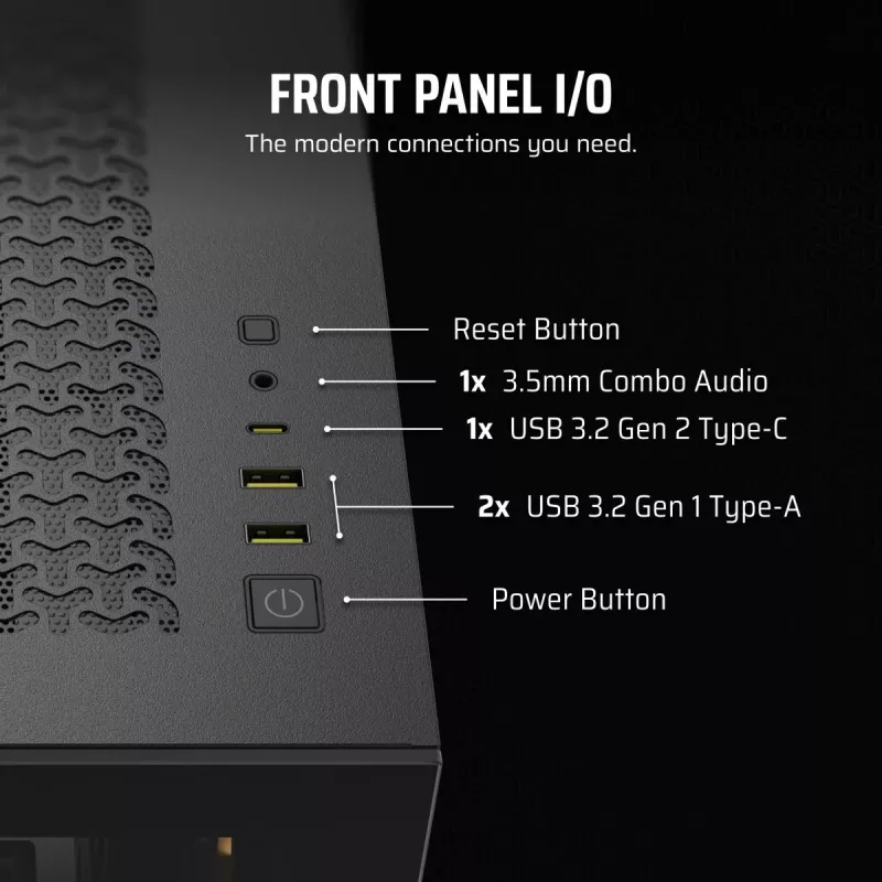 Caixa de PC CORSAIR – 3500X ARGB Mid-Tower