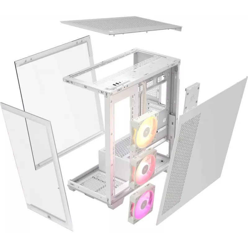 Caixa de PC CORSAIR - Icue Link 3500x RGB Mid-tower - branco