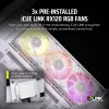 Caixa de PC CORSAIR - Icue Link 3500x RGB Mid-tower - branco