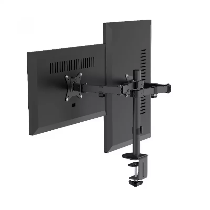 Braço de monitor duplo ajustável para secretária GEMBIRD, 17in-32in