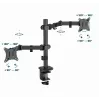 Braço de monitor duplo ajustável para secretária GEMBIRD, 17in-32in