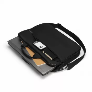 Mala DICOTA Top Traveller One – 14-161 polegadas para portátil – preto / poliéster PET reciclado 300d