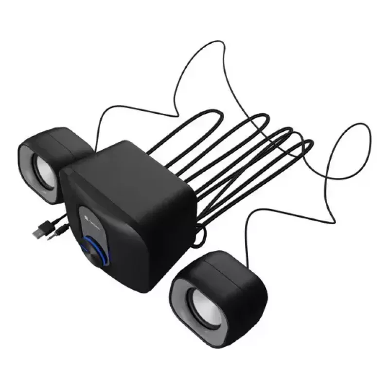 Natec Pug 2.1 colunas para computador, 11 W RMS, pretas