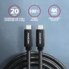 Cabo Axagon BUCM32-CM15AB SPEED+ USB-C <> USB 20Gbps/100W 1,5 m