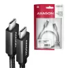Cabo Axagon BUCM32-CM15AB SPEED+ USB-C <> USB 20Gbps/100W 1,5 m