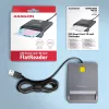 Leitor de cartões smart/ID USB-A Axagon CRE-SM3T, plano, USB 2.0, 1,3 m, preto, 56 g
