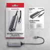 Adaptador Axagon ADE-TXPD USB-C Gigabit Ethernet com PD 100W