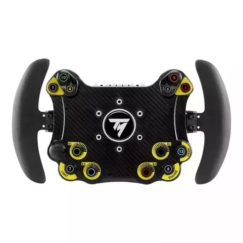 Thrustmaster Evo Racing 32R Leather Preto, Amarelo Volante PC, PlayStation 4, PlayStation 5, Xbox, Xbox One