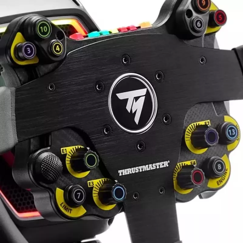 Thrustmaster Evo Racing 32R Leather Preto, Amarelo Volante PC, PlayStation 4, PlayStation 5, Xbox, Xbox One