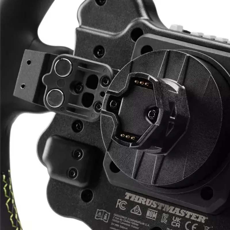 Thrustmaster Evo Racing 32R Leather Preto, Amarelo Volante PC, PlayStation 4, PlayStation 5, Xbox, Xbox One