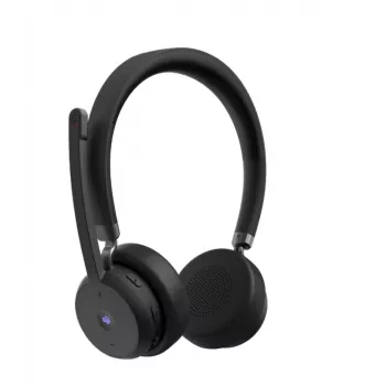 Headset VoIP sem fios Lenovo Head-band Escritório/Call-Center Bluetooth Preto