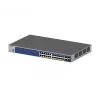 Switch inteligente empilhável NETGEAR 28 portas PoE Gigabit/10G (GS728TXP)