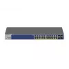 Switch inteligente empilhável NETGEAR 28 portas PoE Gigabit/10G (GS728TXP)