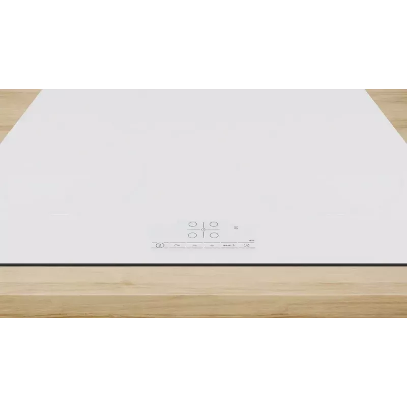 Placa de indução Bosch Serie 6 PIF612BB1E, 4 zonas, encastrar, 60 cm, branco, controlo tátil