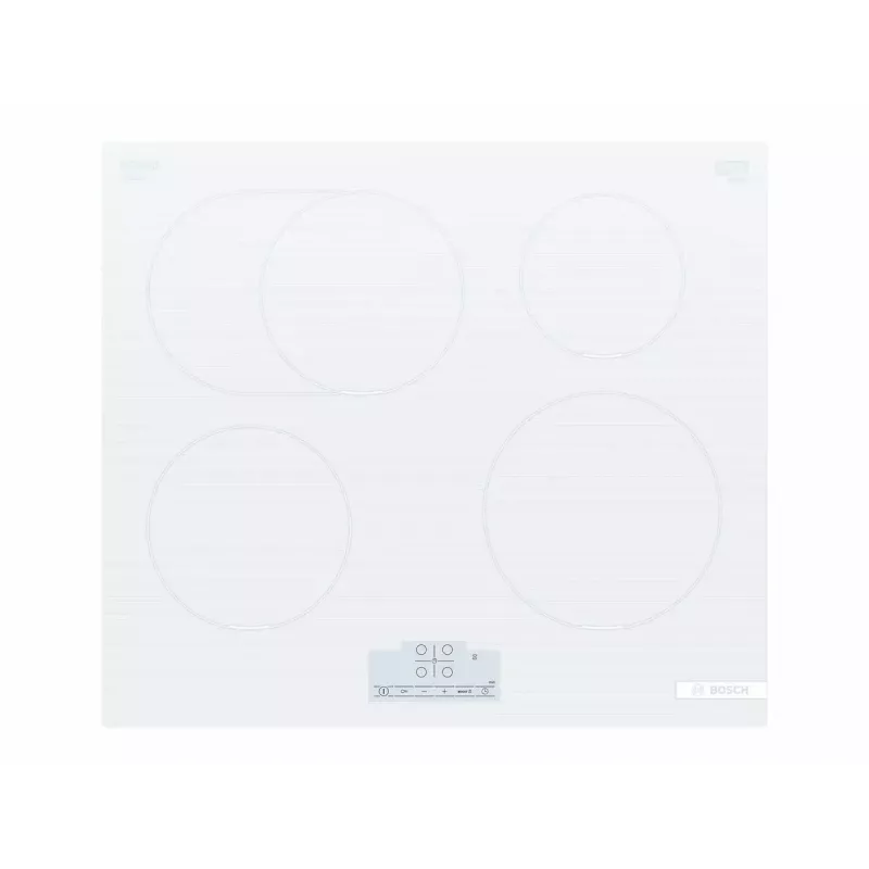 Placa de indução Bosch Serie 6 PIF612BB1E, 4 zonas, encastrar, 60 cm, branco, controlo tátil