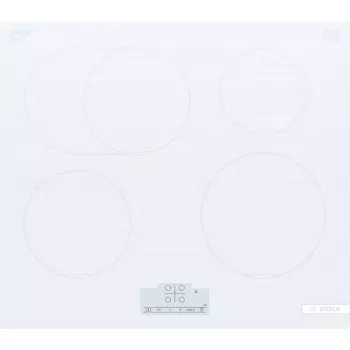 Placa de indução Bosch Serie 6 PIF612BB1E, 4 zonas, encastrar, 60 cm, branco, controlo tátil