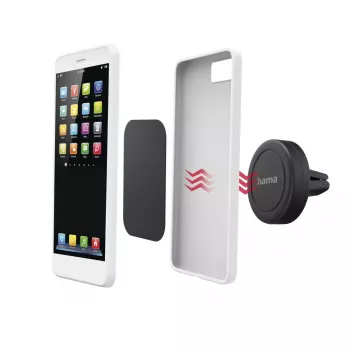 Suporte passivo magnético Hama para telemóvel smartphone preto 00201517
