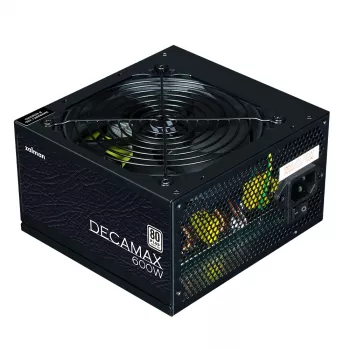 Fonte de alimentação Zalman Decamax 600 W ATX preta