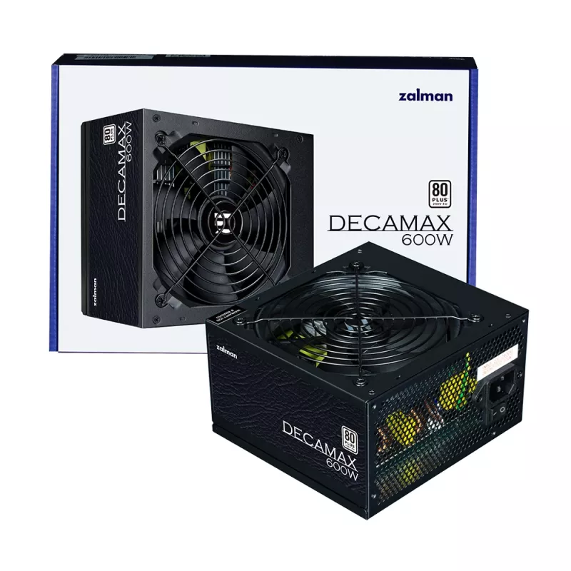 Fonte de alimentação Zalman Decamax 600 W ATX preta