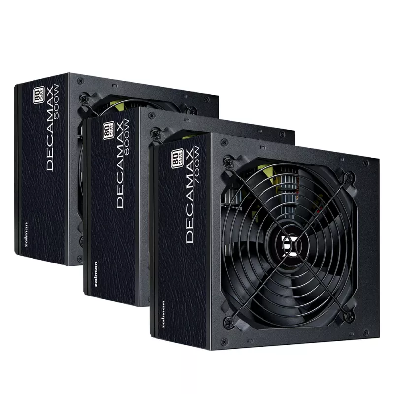 Fonte de alimentação Zalman Decamax 600 W ATX preta