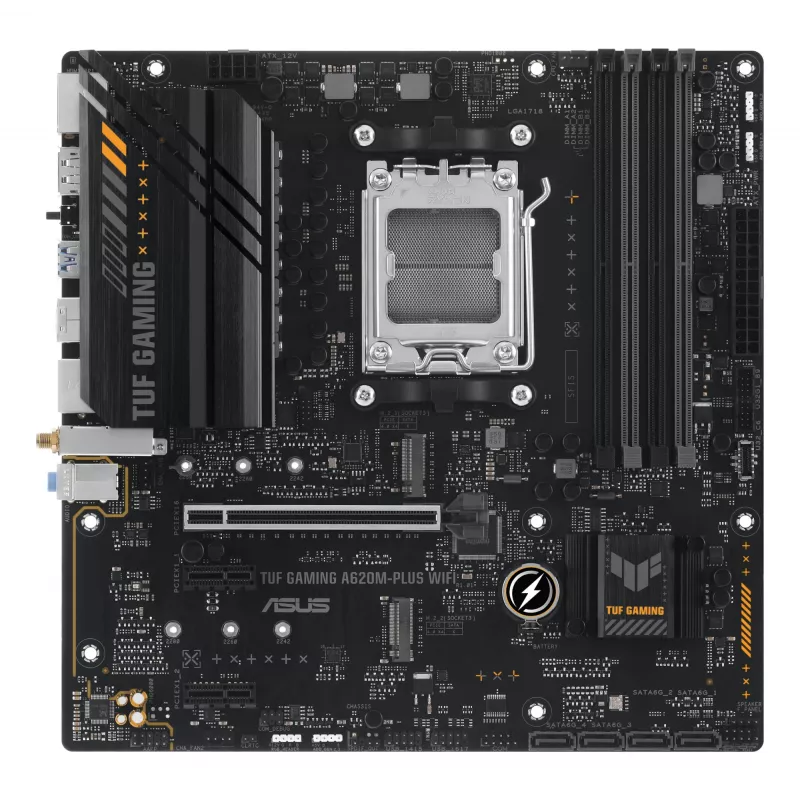 ASUS TUF GAMING A620M-PLUS WIFI AMD A620 Socket AM5 micro ATX