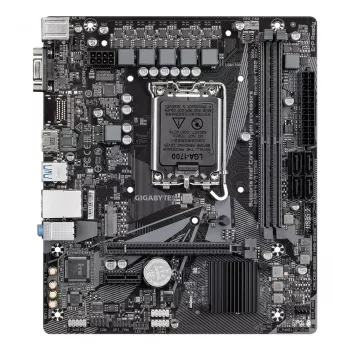 Placa-mãe GIGABYTE H610M H V3 DDR4 - Compatível com CPUs Intel Core de 14.ª geração, VRM digital híbrido 4+1+1 fases, até 3200 MHz DDR4, 1x PCIe 3.0 M.2, GbE LAN, USB 3.2 Gen 1