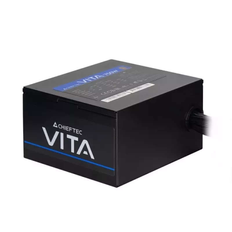 Fonte de alimentação Chieftec Vita 750W 80+ Bronze Retail – PSU para PC/servidor – 20+4-Pin ATX PS/2