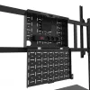 Neomounts MOVE Go XL FL50-575BL1 carrinho para TV 65-110 polegadas, máx. 125 kg, altura ajustável 129-139 cm, VESA 100x100-1100x600, bloqueável, certificado TÜV, preto
