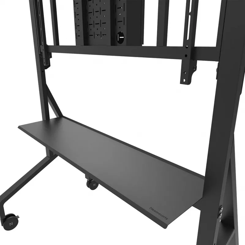 Neomounts MOVE Go XL FL50-575BL1 carrinho para TV 65-110 polegadas, máx. 125 kg, altura ajustável 129-139 cm, VESA 100x100-1100x600, bloqueável, certificado TÜV, preto