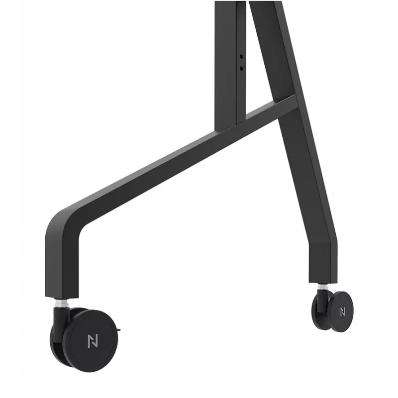 Neomounts MOVE Go XL FL50-575BL1 carrinho para TV 65-110 polegadas, máx. 125 kg, altura ajustável 129-139 cm, VESA 100x100-1100x600, bloqueável, certificado TÜV, preto