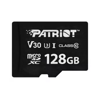 Cartão de memória MicroSDXC PATRIOT VX Series 128GB UHS-I U3 V30 Class 10 — leitura 90 MB/s, escrita 80 MB/s