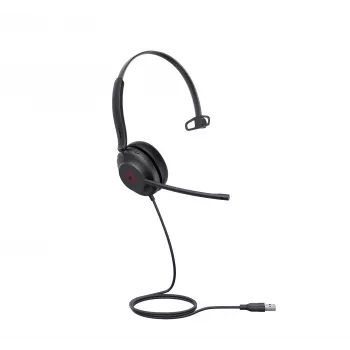 Yealink UH35 Mono Teams auscultador USB-A, com fios, 20 - 20000 Hz, escritório/callcenter, 96,5 g, auscultador, preto