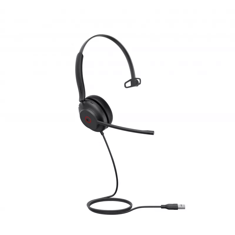 Yealink UH35 Mono Teams auscultador USB-A, com fios, 20 - 20000 Hz, escritório/callcenter, 96,5 g, auscultador, preto