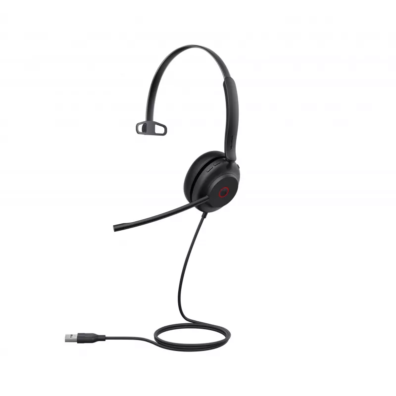 Yealink UH35 Mono Teams auscultador USB-A, com fios, 20 - 20000 Hz, escritório/callcenter, 96,5 g, auscultador, preto
