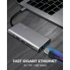 ICY BOX IB-DK4050-CPD com fios USB 3.2 Gen 1 (3.1 Gen 1) Type-C antracite