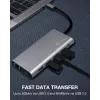 ICY BOX IB-DK4050-CPD com fios USB 3.2 Gen 1 (3.1 Gen 1) Type-C antracite
