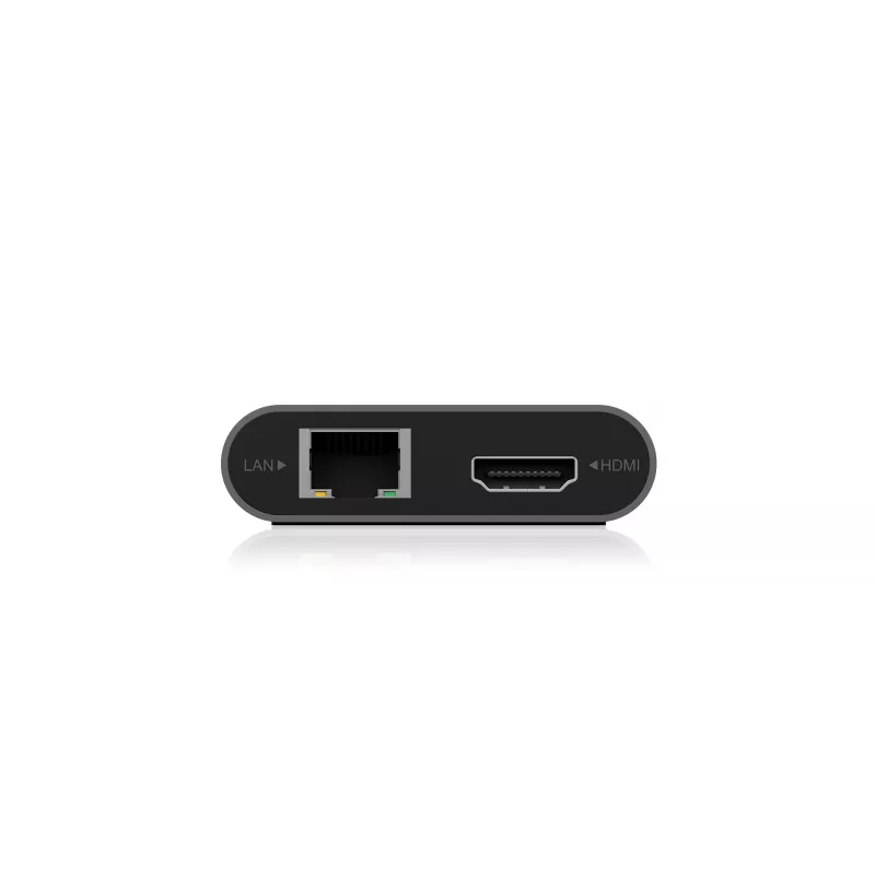ICY BOX IB-DK4050-CPD com fios USB 3.2 Gen 1 (3.1 Gen 1) Type-C antracite
