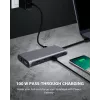 ICY BOX IB-DK4050-CPD com fios USB 3.2 Gen 1 (3.1 Gen 1) Type-C antracite
