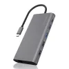 ICY BOX IB-DK4050-CPD com fios USB 3.2 Gen 1 (3.1 Gen 1) Type-C antracite