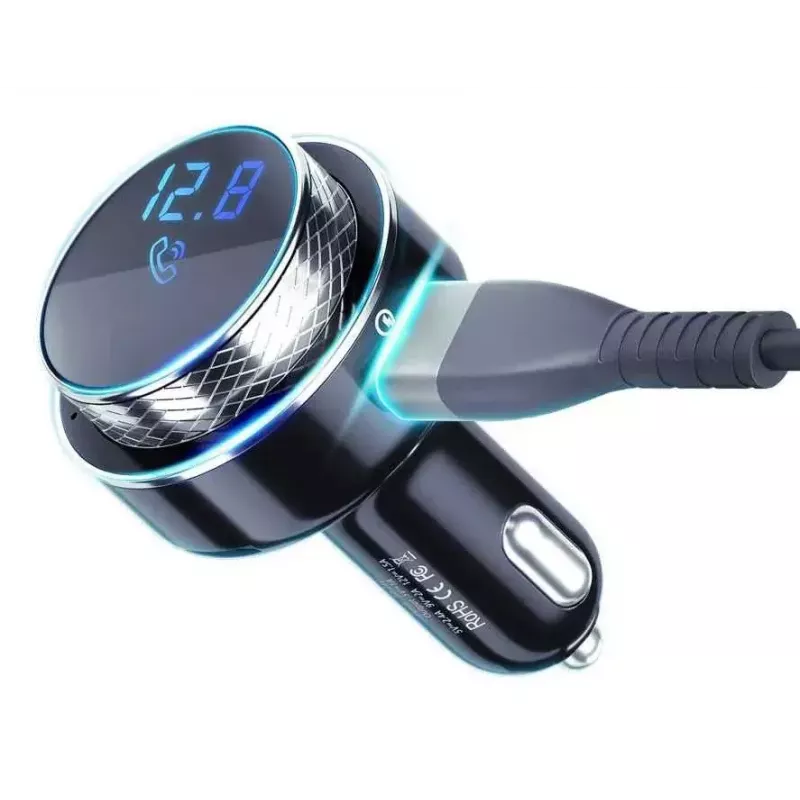 Transmissor FM 3MK Hyper Car 87,5 – 99,8 MHz USB preto