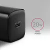 Carregador de parede Axagon ACU-PD20 1x QC3.0/AFC/FCP/PD Type-C 20W preto