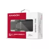 Carregador de parede Axagon ACU-PD20 1x QC3.0/AFC/FCP/PD Type-C 20W preto