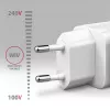 Carregador de parede Axagon ACU-PD20W 1x QC3.0/AFC/FCP/PD Type-C 20W branco